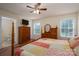 Bright bedroom offers natural light, providing a serene and relaxing space at 1483 Dawnview Ln, Lincolnton, NC 28092