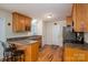 Spacious kitchen with breakfast bar, lots of counter space, and stainless appliances at 1483 Dawnview Ln, Lincolnton, NC 28092