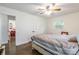 Bedroom with traditional decor, wood floor, and natural light at 1645 Brookdale Ave, Charlotte, NC 28210