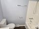 Bathroom with a toilet, updated shower, and towel rack at 1660 Songwood Rd, Concord, NC 28025