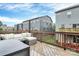 Spacious outdoor deck featuring comfortable patio seating, scenic views, and a charming backyard at 1723 Town Oak Ln, Charlotte, NC 28205