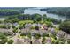 Aerial view of a beautiful neighborhood with lake access and community pool at 188 Lilac Mist Loop, Mooresville, NC 28115