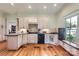 Bright kitchen featuring custom cabinets and hardwood floors at 200 W 14Th St, Salisbury, NC 28144