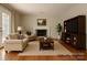 Living room features fireplace, tv and couch at 228 31St Avenue Ne Ct, Hickory, NC 28601