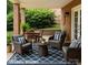This virtually staged patio has comfortable outdoor seating and an inviting atmosphere for relaxation at 228 31St Avenue Ne Ct, Hickory, NC 28601