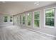 Light-filled living room with large windows offering scenic views, complemented by stylish flooring and neutral tones at 2617 Shady Lane Ave, Concord, NC 28027