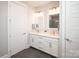 This modern bathroom features dual sinks, undermount lighting, and quartz countertops at 282 Auburn View Rd, Rock Hill, SC 29730
