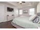 A spacious bedroom features tray ceilings, modern decor, and warm, natural light at 282 Auburn View Rd, Rock Hill, SC 29730