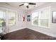 Bright office with dark wood floors, large windows, and modern decor provides a serene workspace at 282 Auburn View Rd, Rock Hill, SC 29730