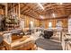 Well-lit shed interior with exposed beams, shelving, and lots of storage space at 3103 Richview Dr, Crouse, NC 28033