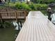 Wide planked wood dock view with room for parking, outdoor living, and easy lake access at 315 Wood Duck Loop, Mooresville, NC 28117