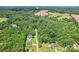 Lush, aerial perspective featuring a charming home nestled in a verdant, tree-filled landscape at 320 Bluegill Ln, Statesville, NC 28625