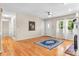 Open living space featuring hardwood floors, bright natural light, and a comfortable layout at 4007 Black Oak Rd, Hickory, NC 28602