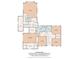 Upper floor plan showcasing bedroom layout, including primary bedroom, closets, and bathrooms at 4644 Snow Dr, Harrisburg, NC 28075