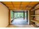 Spacious garage with ample storage and convenient access to the backyard at 4672 Snow Dr, Harrisburg, NC 28075