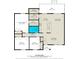 Layout of home with three bedrooms, two baths, kitchen, dining area, living room, and outdoor deck at 5811 Rock Hollow Dr, Charlotte, NC 28212