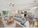 Open concept living space featuring a modern kitchen and comfortable living area at 5811 Rock Hollow Dr, Charlotte, NC 28212