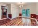Dining room with hardwood floors and access to the patio at 8255 Castor Rd, Salisbury, NC 28146