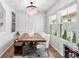 Cozy dining room with a wood table, modern decor, and natural light at 999 Rushing Ln # 13, Fort Mill, SC 29715