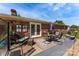 Relaxing patio with comfortable seating and brick surround at 110 Heritage Dr, Kings Mountain, NC 28086
