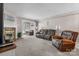 Cozy living room features a fireplace and comfortable seating at 1330 5Th Ne St # 11, Hickory, NC 28601