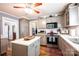 Charming kitchen with gray cabinets, stainless steel appliances, and white countertops at 2024 5Th Street Nw Pl, Hickory, NC 28601