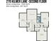 Second floor floorplan includes multiple bedrooms, bathrooms, and closet space at 270 Kilmer Ln, Mooresville, NC 28115