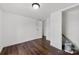 Bedroom with wood floors and access to closet at 41042 Dennis Rd, Albemarle, NC 28001
