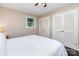 Bedroom features hardwood floors, natural light, and a double closet at 4200 Tyndale Ave, Charlotte, NC 28210