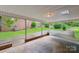 Covered patio with white support beams and a concrete floor offering a backyard view at 46 Donna Dale Se Ave, Concord, NC 28025