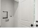 A laundry room showcasing the water and drain hookups at 605 Poplar St, Shelby, NC 28150