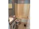 Compact bathroom featuring tiled shower-tub combo, and vanity with sink at 6544 Helens Way, Denver, NC 28037