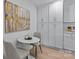 Bright breakfast nook features modern decor and natural light at 7219 Brynhurst Dr, Charlotte, NC 28210