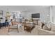 Open living space with a white kitchen and living room at 7219 Brynhurst Dr, Charlotte, NC 28210