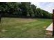 Expansive backyard enclosed by a wrought iron fence, perfect for outdoor activities and privacy at 7328 Strawberry Fields Ln, Charlotte, NC 28278