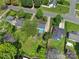 Birds-eye view of houses, yards, and neighborhood at 8520 Mission Hills Rd, Charlotte, NC 28227