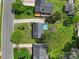 An aerial view shows houses with pools and yards at 8520 Mission Hills Rd, Charlotte, NC 28227