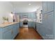 A well-equipped kitchen features stainless steel appliances, granite countertops, and ample cabinetry at 1027 Dresden W Dr, Charlotte, NC 28205
