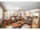 Open living room featuring hardwood floors and plenty of natural light at 116 April Ln, Dallas, NC 28034