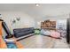 Spacious living room featuring a vaulted ceiling, ample seating, and a decorative panda theme at 11618 Macallano Dr, Charlotte, NC 28215
