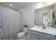 Bathroom featuring a shower-tub combination and a vanity sink at 154 Stella Ln # A, Troutman, NC 28166