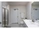 Well-lit bathroom with a tiled shower, neutral color palette, and modern fixtures at 154 Stella Ln # A, Troutman, NC 28166