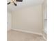 Bedroom with neutral carpet, a ceiling fan and window for natural light at 237 Lylic Woods Dr, Fort Mill, SC 29715