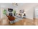 Comfortable living room with fireplace, neutral decor, and bright, natural lighting at 3008 Cornflower Ln, Indian Trail, NC 28079