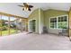 Spacious screened-in porch with ceiling fan at 3008 Cornflower Ln, Indian Trail, NC 28079