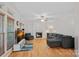 Spacious living room features a fireplace, hardwood floors, and a neutral color palette at 3830 Waters Reach Ln, Indian Trail, NC 28079