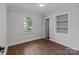 Bedroom features hardwood floors and natural light at 405 E 18Th St, Kannapolis, NC 28083