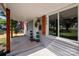 Close up of the porch featuring decorative plants, wood columns, and a wreath at 405 E 18Th St, Kannapolis, NC 28083