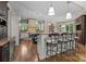 Spacious kitchen featuring an island with seating, modern appliances, and abundant counter space at 617 Beauhaven Ln, Waxhaw, NC 28173