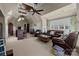 Finished room with carpet, bar, seating and window at 617 Beauhaven Ln, Waxhaw, NC 28173